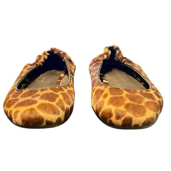 Donald J Pliner Women's Giraffe Print Ballet Flats Size 7.5 Brown - Picture 4 of 9